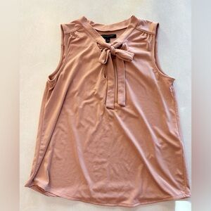 Banana Republic Sleeveless Blouse with Bow - Blush